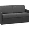 Canapé 2 Places Convertible Express En Tissu CALIFE - Gris - Couchage 120 Cm - Matelas 14 Cm