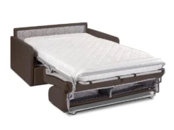 Canapé 2 Places Convertible Express En Tissu CALIFE - Marron - Couchage 120 Cm - Matelas 14 Cm -Canapé Soldes Boutique canape 249557