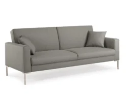 Canapé 3 Places Convertible En Tissu MUNIO - Gris Clair -Canapé Soldes Boutique canape 269069