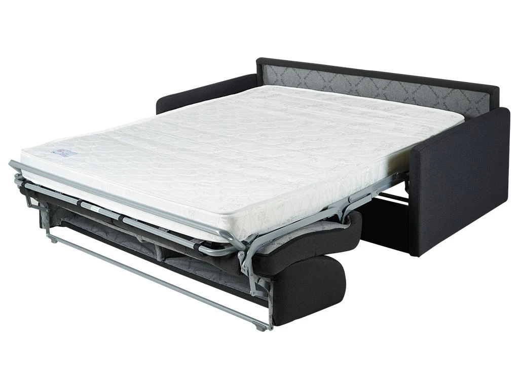 Canapé 2 Places Convertible Express En Tissu CALIFE - Rouge - Couchage 120 Cm - Matelas 18 Cm 7 Canapé 2 Places Convertible Express En Tissu CALIFE - Rouge - Couchage 120 Cm - Matelas 18 Cm – Image 7