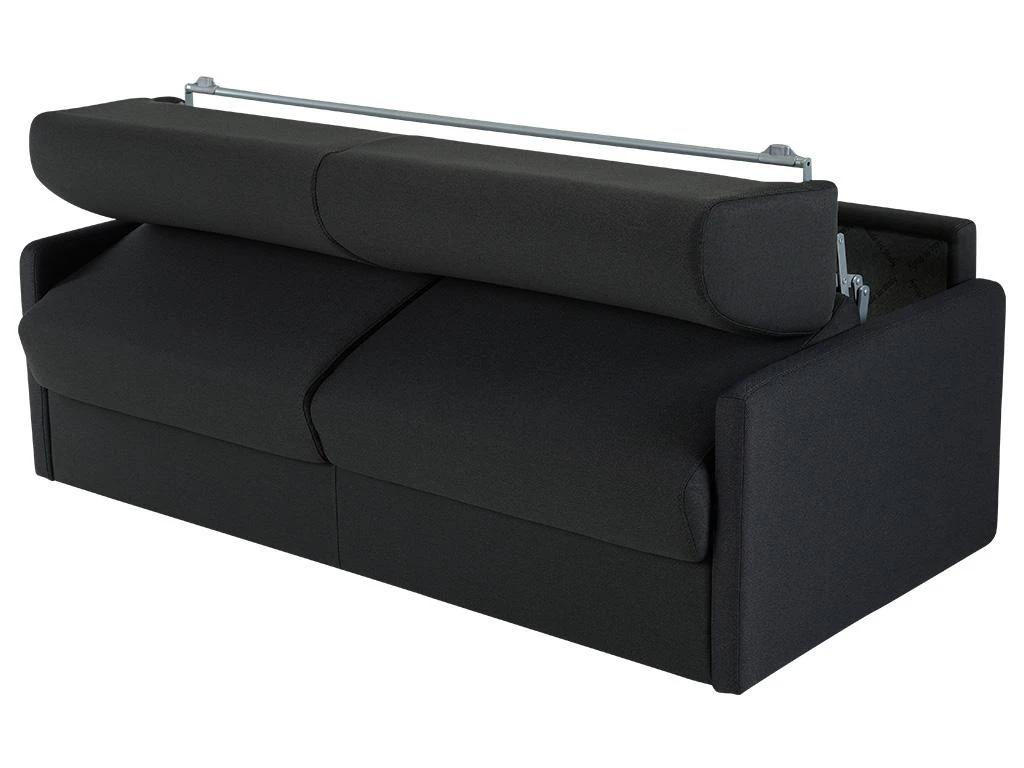 Canapé 3 Places Convertible Express En Tissu CALIFE - Crème - Couchage 140 Cm - Matelas 22 Cm 5 Canapé 3 Places Convertible Express En Tissu CALIFE - Crème - Couchage 140 Cm - Matelas 22 Cm – Image 5