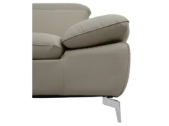 Canapé D'angle Relax électrique En Cuir De Buffle MARSALA - Taupe - Angle Gauche -Canapé Soldes Boutique canape 283617