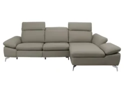 Canapé D'angle Relax électrique En Cuir De Buffle MARSALA - Taupe - Angle Droit -Canapé Soldes Boutique canape 283627