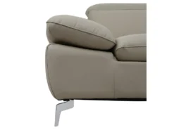 Canapé D'angle Relax électrique En Cuir De Buffle MARSALA - Taupe - Angle Droit -Canapé Soldes Boutique canape 283637