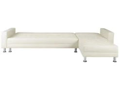 Canapé D'angle Convertible Et Réversible En Simili WILLIS - Blanc -Canapé Soldes Boutique canape 284817