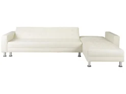 Canapé D'angle Convertible Et Réversible En Simili WILLIS - Blanc -Canapé Soldes Boutique canape 284819