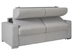 Canapé 2 Places Convertible Express En Simili CALITO - Gris - Couchage Lattes Larges 120 Cm - Matelas 18 Cm -Canapé Soldes Boutique canape 284915 17