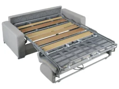 Canapé 2 Places Convertible Express En Simili CALITO - Blanc - Couchage Lattes Larges 120 Cm - Matelas 18 Cm -Canapé Soldes Boutique canape 284921 13