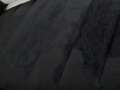 Canapé D'angle Convertible En Tissu Et Simili MIRABEAU - Bicolore Noir/blanc - Angle Droit -Canapé Soldes Boutique canape 302293