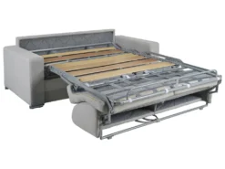 Canapé 2 Places Convertible Express En Tissu CALITO - Marron - Couchage Lattes Larges 120 Cm - Matelas 18 Cm -Canapé Soldes Boutique canape 309223 9