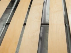 Canapé 4 Places Convertible Express En Tissu CALITO - Gris - Couchage Lattes Larges 160 Cm - Matelas 18 Cm -Canapé Soldes Boutique canape 309287