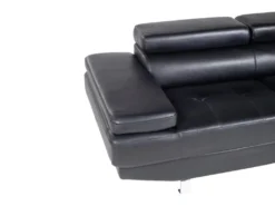 Canapé D'angle En Cuir DUNCAN - Noir - Angle Droit 10 Canapé D'angle En Cuir DUNCAN - Noir - Angle Droit -Canapé Soldes Boutique canape 3157339