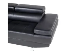 Canapé D'angle En Cuir DUNCAN - Noir - Angle Gauche 10 Canapé D'angle En Cuir DUNCAN - Noir - Angle Gauche -Canapé Soldes Boutique canape 3157369