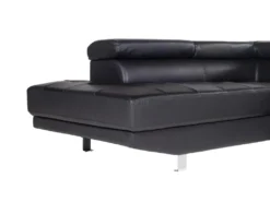 Canapé D'angle En Cuir DUNCAN - Noir - Angle Gauche 9 Canapé D'angle En Cuir DUNCAN - Noir - Angle Gauche -Canapé Soldes Boutique canape 3157381