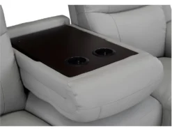 Canapé 3 Places Relax EVASION En Cuir - Gris Clair -Canapé Soldes Boutique canape 318071