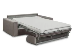 Canapé 4 Places Convertible Express En Velours CALITO -Anthracite - Couchage Lattes Larges 160 Cm - Matelas 22 Cm Avec Mémoire De Forme DUNLOPILLO -Canapé Soldes Boutique canape 325771 45