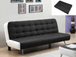 Canapé Convertible Clic-clac MURNI - Noir -Canapé Soldes Boutique canape 339083
