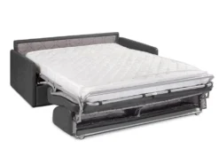 Canapé 4 Places Convertible Express En Tissu CALIFE - Gris - Couchage 160 Cm - Matelas 14 Cm -Canapé Soldes Boutique canape 340887