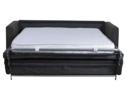 Canapé 3 Places Convertible Express En Tissu GANOA - Anthracite -Canapé Soldes Boutique canape 352269