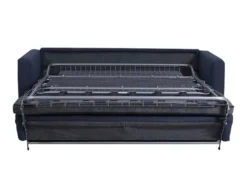 Canapé 3 Places Convertible Express En Tissu GANOA - Anthracite -Canapé Soldes Boutique canape 352285