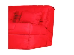 Canapé Convertible BZ ELDORADO II En Microfibre Avec Matelas BULTEX - Rouge -Canapé Soldes Boutique canape 3532415