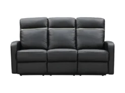 Canapé 3 Places Relax électrique En Cuir ABERDEEN - Noir Et Bande Anthracite 7 Canapé 3 Places Relax électrique En Cuir ABERDEEN - Noir Et Bande Anthracite -Canapé Soldes Boutique canape 366581