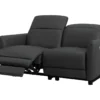 Canapé 2 Places Relax électrique CLEOPHEE En Cuir Supérieur - Noir