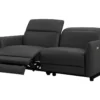 Canapé 3 Places Relax électrique CLEOPHEE En Cuir Supérieur - Noir