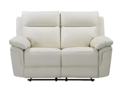 Canapé 2 Places Relax En Cuir De Buffle PAKITA - Ivoire -Canapé Soldes Boutique canape 367505