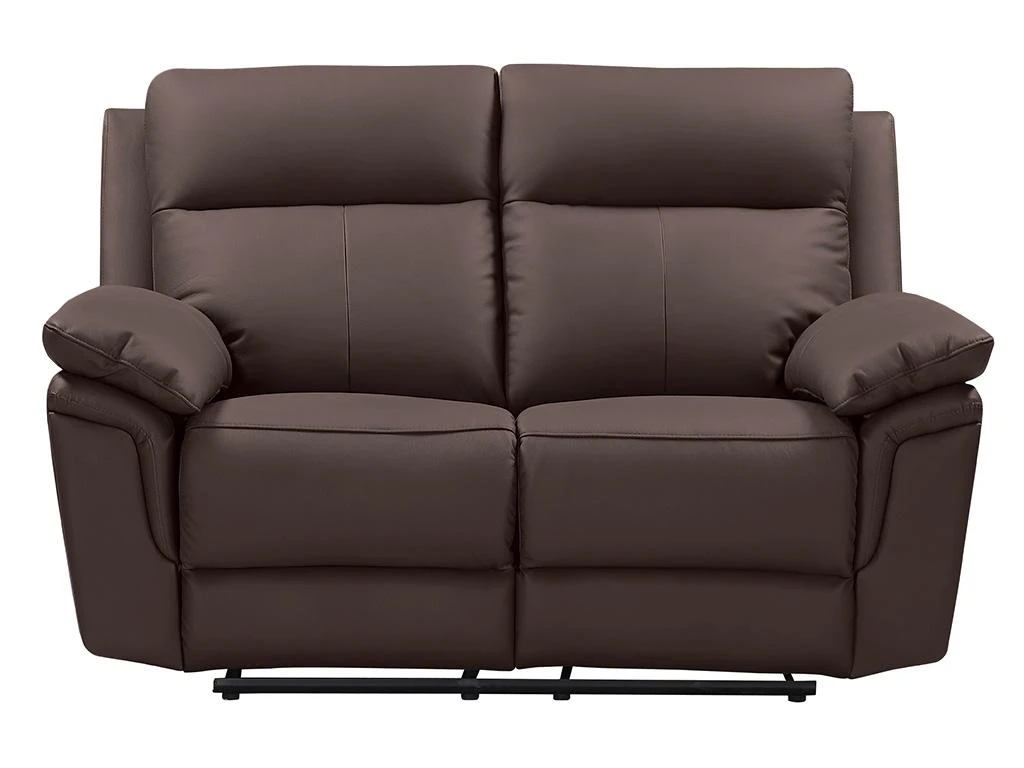 Canapé 2 Places Relax En Cuir De Buffle PAKITA - Marron 4 Canapé 2 Places Relax En Cuir De Buffle PAKITA - Marron – Image 4