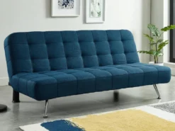 Canapé Convertible Clic-clac En Tissu MURNI - Bleu