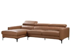 Canapé D'angle En Cuir De Buffle FLORENCE - Camel - Angle Gauche -Canapé Soldes Boutique canape 378553