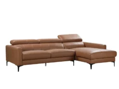 Canapé D'angle En Cuir De Buffle FLORENCE - Camel - Angle Droit -Canapé Soldes Boutique canape 378559