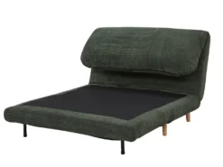 Canapé 2 Places Convertible En Velours Côtelé PALULA - Vert Foncé -Canapé Soldes Boutique canape 380767
