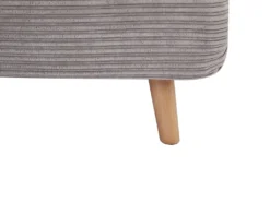 Canapé 2 Places Convertible En Velours Côtelé PALULA - Gris Clair -Canapé Soldes Boutique canape 380779