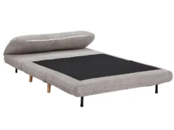 Canapé 2 Places Convertible En Velours Côtelé PALULA - Gris Clair -Canapé Soldes Boutique canape 380789