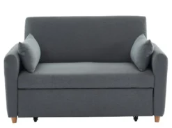 Canapé 2 Places Convertible En Tissu AYLA - Gris -Canapé Soldes Boutique canape 389323