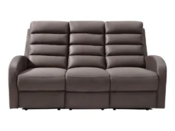 Canapé 3 Places Relax En Tissu GIORGIA - Marron -Canapé Soldes Boutique canape 391835