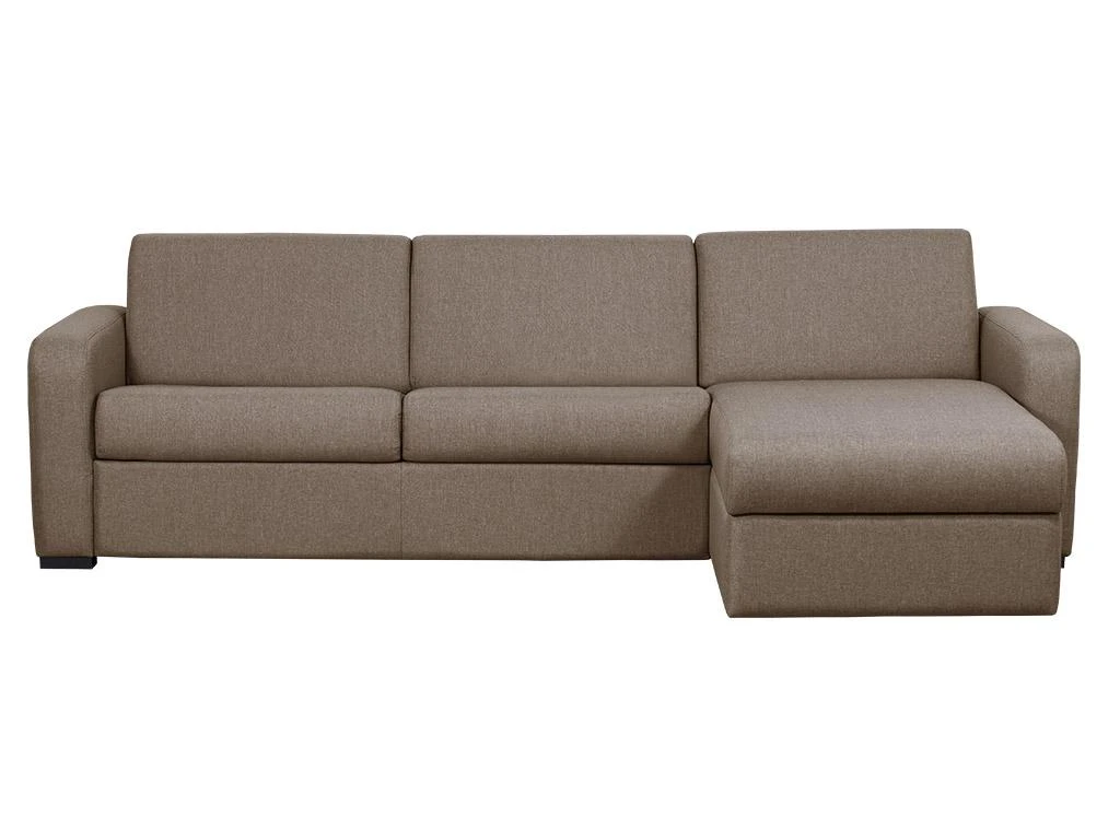 Canapé D'angle Convertible Express Et Réversible FLAVIEN En Tissu - Beige 4 Canapé D'angle Convertible Express Et Réversible FLAVIEN En Tissu - Beige – Image 4