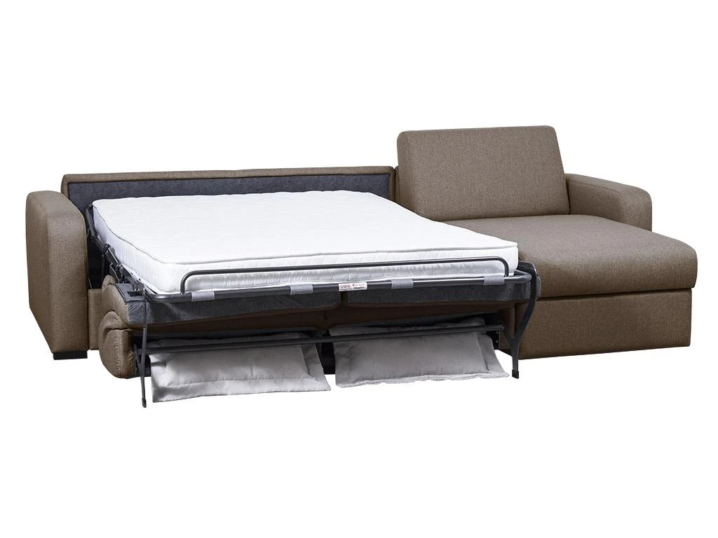 Canapé D'angle Convertible Express Et Réversible FLAVIEN En Tissu - Beige 3 Canapé D'angle Convertible Express Et Réversible FLAVIEN En Tissu - Beige – Image 3