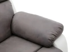 Canapé 3 Places Relax En Microfibre Et Simili TOLZANO - Gris Et Blanc 12 Canapé 3 Places Relax En Microfibre Et Simili TOLZANO - Gris Et Blanc -Canapé Soldes Boutique canape 399979