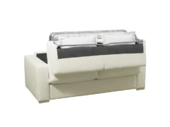 Canapé 3 Places Convertible Express 100% Cuir De Buffle Blanc Matelas 14 Cm. DELECTEA II 11 Canapé 3 Places Convertible Express 100% Cuir De Buffle Blanc Matelas 14 Cm. DELECTEA II -Canapé Soldes Boutique canape 4004851