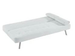 Canapé Convertible Clic-clac En Simili MICHELLE II - Blanc -Canapé Soldes Boutique canape 403087