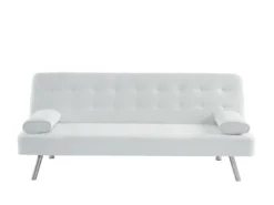 Canapé Convertible Clic-clac En Simili MICHELLE II - Blanc -Canapé Soldes Boutique canape 403089