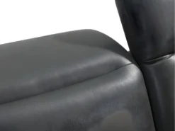 Canapé D'angle Relax électrique En Cuir RINETO - Anthracite - Angle Droit -Canapé Soldes Boutique canape 404533