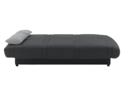 Canapé Convertible Clic-clac 100% Coton Avec Coffre De Rangement FARWEST II - Gris Foncé Coussins Gris Clair -Canapé Soldes Boutique canape 405043