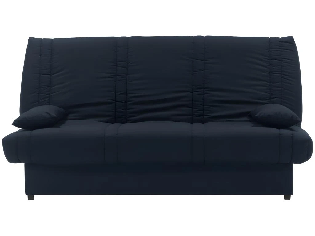 Canapé Convertible Clic-clac 100% Coton Avec Coffre De Rangement FARWEST II - Bleu Foncé Coussins Bleu Foncé 3 Canapé Convertible Clic-clac 100% Coton Avec Coffre De Rangement FARWEST II - Bleu Foncé Coussins Bleu Foncé – Image 3