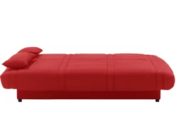 Canapé Convertible Clic-clac 100% Coton Avec Coffre De Rangement FARWEST II - Rouge -Canapé Soldes Boutique canape 405091