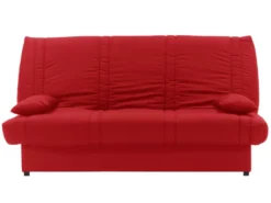 Canapé Convertible Clic-clac 100% Coton Avec Coffre De Rangement FARWEST II - Rouge -Canapé Soldes Boutique canape 405093