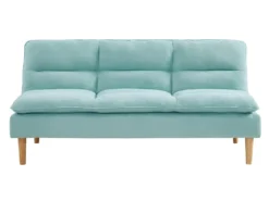 Canapé 3 Places Convertible Clic-clac En Tissu CHARLISE - Vert D'eau -Canapé Soldes Boutique canape 406747